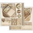 SBBL32 - Bloc 10 coli scrapbooking cu 2 fete, 30.5x30.5cm, 170gr. - Old lace collection - Stamperia