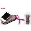 35045 - Set 2 sfori pentru impletit multicolora/roz + 2 catarame plastic - PARACORD Hotex