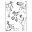 SD-PPS-FAIRY Stampila cauciuc A5 Festive Fairy - Crafters Companion