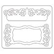 G - 658475 - Cutter - Label and Edge, Scrollwork - Sizzix
