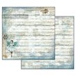 SBBLQ02 - Bloc 22 coli scrapbooking cu 2 fete, 20.3x20.3cm, 170gr. - Blue stars - Stamperia