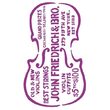 KSG326 - Sablon 21x29.7 - Violin with writing - Stamperia