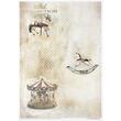 RS017 - Bloc hartie de orez A4 - Wonderful Christmas time - ITD