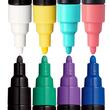 M1558 Set 8 Marker UNI Posca PC-5M, varf rotund, 1.8-2.5mm, cutie carton + saculet textil- LEG