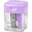 FC182801 Ascutitoare plastic simpla cu container pastel Faber-Castell