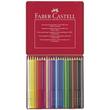 FC112423 Set 24 creioane colorate in cutie metalica Grip 2001 - Faber-Castell