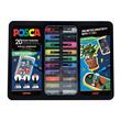 C4306 Set 20 Marker UNI Posca POP Colours, cutie metalica 6x PC-1M, 7x PC-3M, 7x PC-5M - LEG