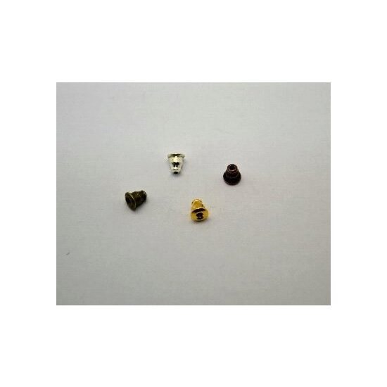 Dopuri metalice pentru cercei, 100buc/set