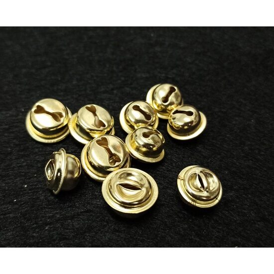 Set 20 clopotei metalici aurii plati - ANT-CH