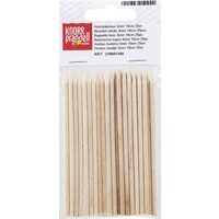 218681104 - Set 25 betisoare lemn natur, 3mm. diam. x 10cm - Knorr