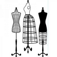 1219-109 Coala embosare Dresses Form LG - Darice - Crafters Companion