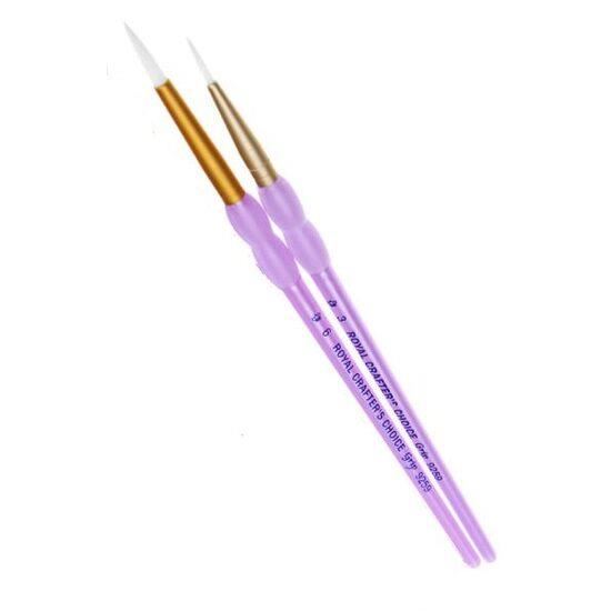 RLCC-RND3 Pensula R9259/3 - Crafters Companion Pensule rotunde din fibre sintetice Seria 9259 - Crafters Companion