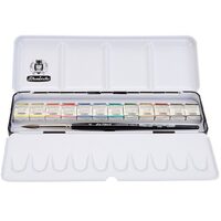 74740097 Horadam boxes piece metal set 12x1/2 pans+brush - Schmincke
