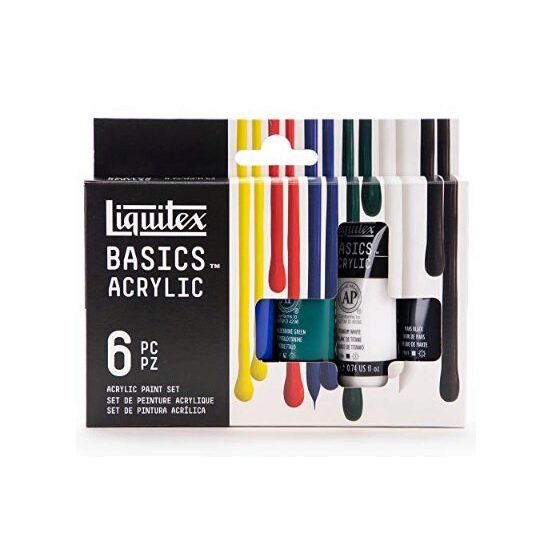 Set culori acrilice - Liquitex Basics - 6 x 22 ml - 22875