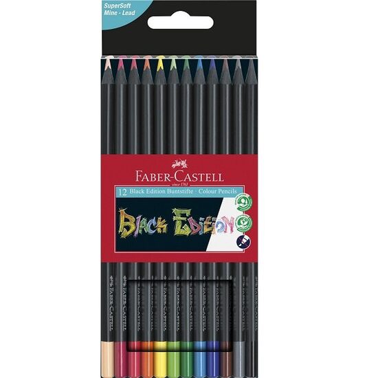 Creioane colorate Black edition - Faber