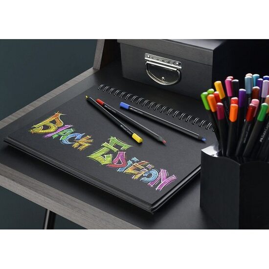 Creioane colorate Black edition - Faber