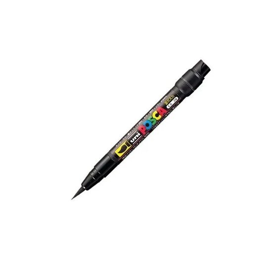 PCF-350 Marker UNI Posca Brush , varf pensula, 1.0-10.0mm - NRGRU
