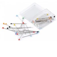 030064 - Bolduri colorate cu cap din sticla, lungime 30 mm - STKL