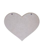 Placuta decorativa cu perforatii - inima - 18 x 13.5 cm - C-ART
