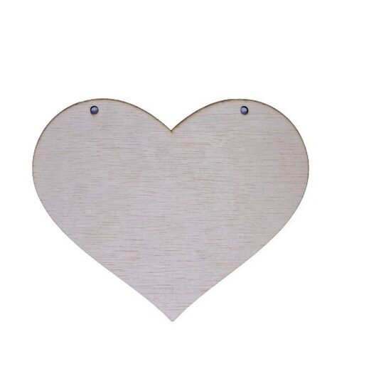 Placuta decorativa cu perforatii - inima - 18 x 13.5 cm - C-ART