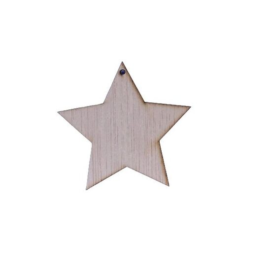 Figurina lemn - stea - C-ART