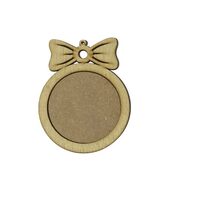 Figurina lemn - glob cu funda si poza - C-ART