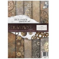 RS014 - Bloc hartie de orez A4 -  Steampunk - ITD