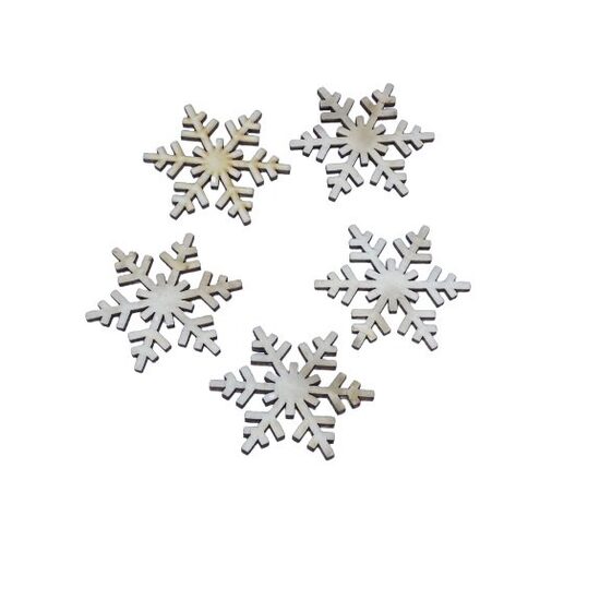 Set 5 figurine lemn - fulg 1 - C-ART