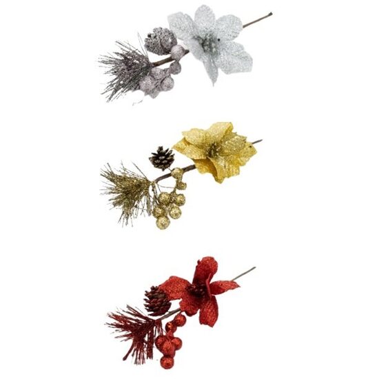 Crenguta decorativa - Pin,Con,Bile,Floare - DECO