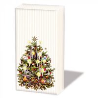 32215345 - Set 10 servetele mini 21.5x22 cm - X-mas tree cream - Ambiente