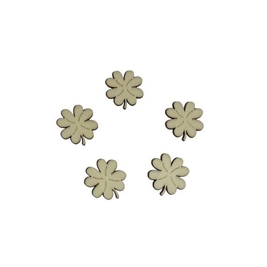 Set 5 baze martisor pt pictat - trifoi - C-ART