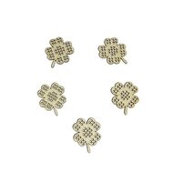 Set 5 baze martisor pt brodat - trifoi - C-ART