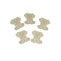 Set 5 figurine lemn - catel - C-ART