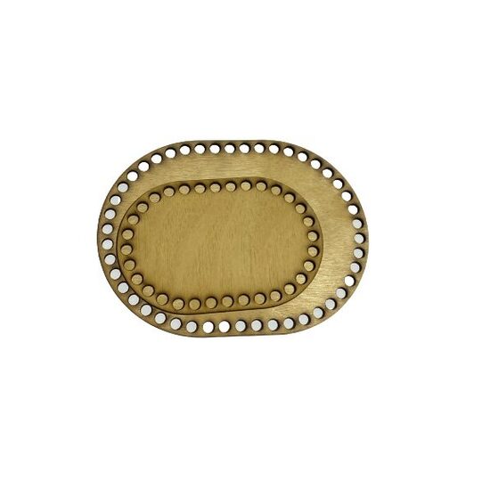 Baza lemn pt cosuri crosetate - ovala 2 - C-ART