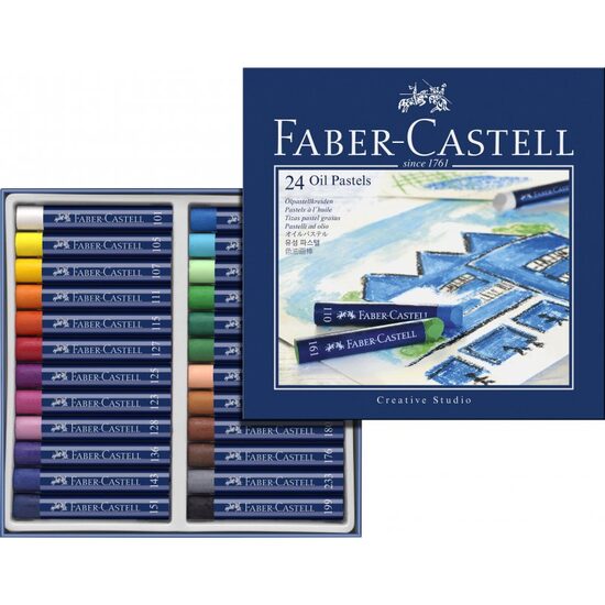 FC127024 Creioane ulei pastel 24 culori - Faber-Castell