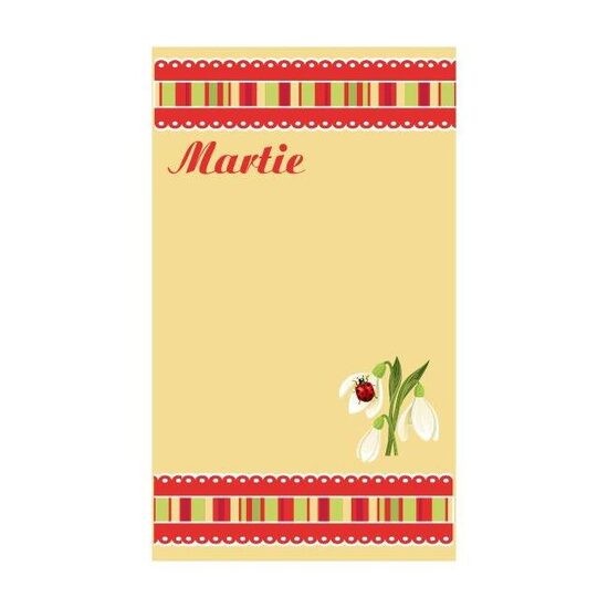 Set 50 cartonase martisor - Martie fond galben M10 - LIBR