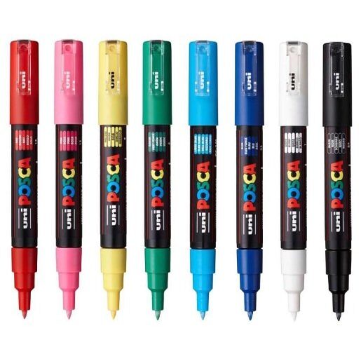 UNI PC-1M Markere Posca, 0.7 mm