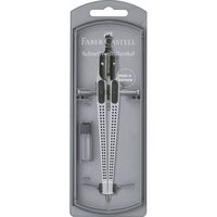 FC174472 Compas quick-set grip argintiu - FABER-CASTELL