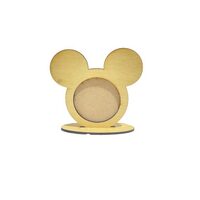 Stand cu poza - Micky Maus - 15x15 - loc pt poza 8cm - Cedru+HDF - C-ART