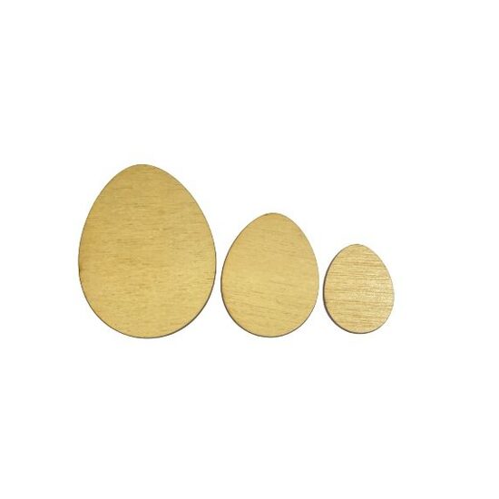 Set 5 - Ou simplu - 10cm inaltime  -  Cedru 4mm - C-ART