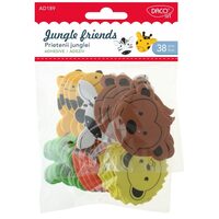 AD189 - Set 38 figurine foam - prietenii junglei - DACO
