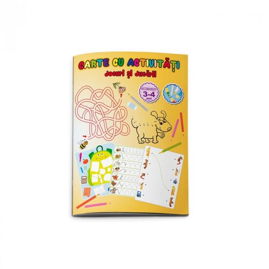 Carte cu activitati - jocuri si jucarii - LIBR.