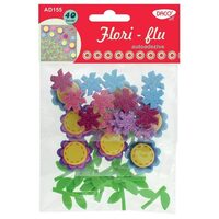 AD155 - Set 40 figurine foam autoadezive - flori - DACO