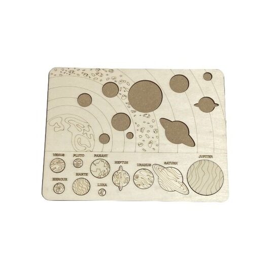 Placuta pt. invatat - planete - 21.5 x 28 - Plop + HDF - C-ART