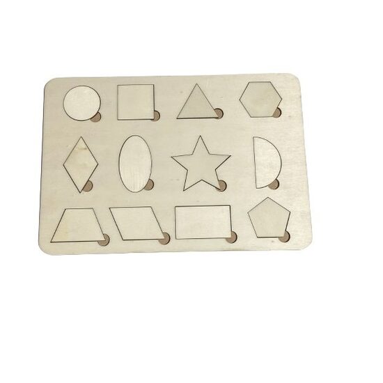Placuta pt. invatat - Forme geometrice - 21 x 30 - Plop + HDF - C-ART