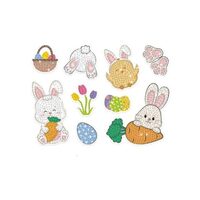 KSZK-024 DIAMOND ART KIT STICKERS - BUNNY & EASTER EGSS