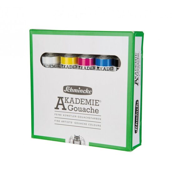 72205097 AKADEMIE Gouache Cardboard set 5 x 20 ml