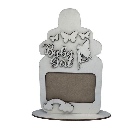 Rama - Suzeta - Baby Girl - 24 x 14cm  - poza de 12x7.5cm - HDF - C-ART