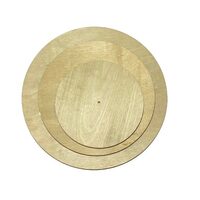 Cadran ceas - Cerc simplu - Cedru 6 mm - C-ART