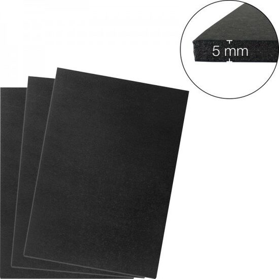 Carton mousse Negru - Foamboard A3 - 5 mm - KOD